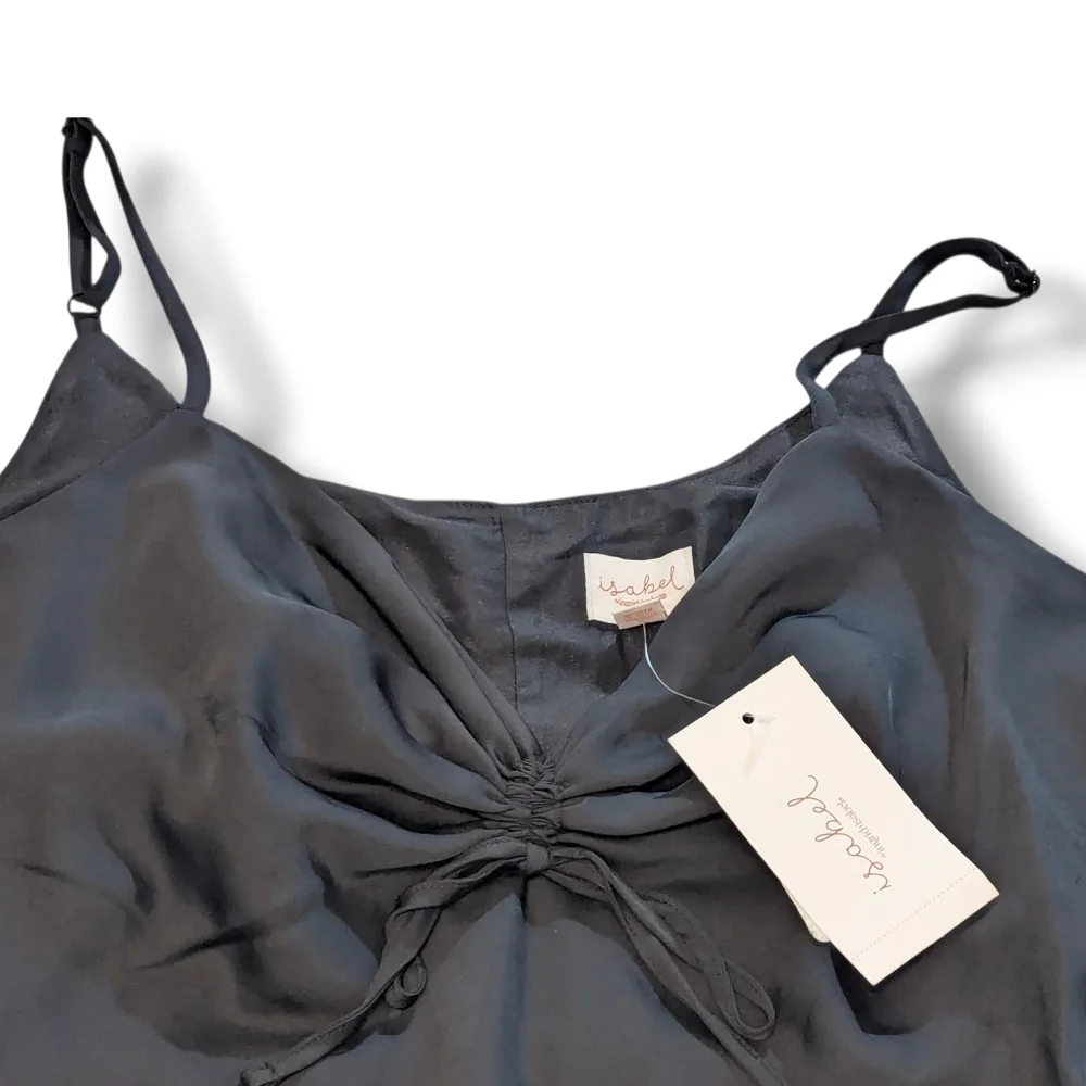 NWT Isabel Maternity by Ingrid & Isabel Asymmetrical Black Dress, Size Large